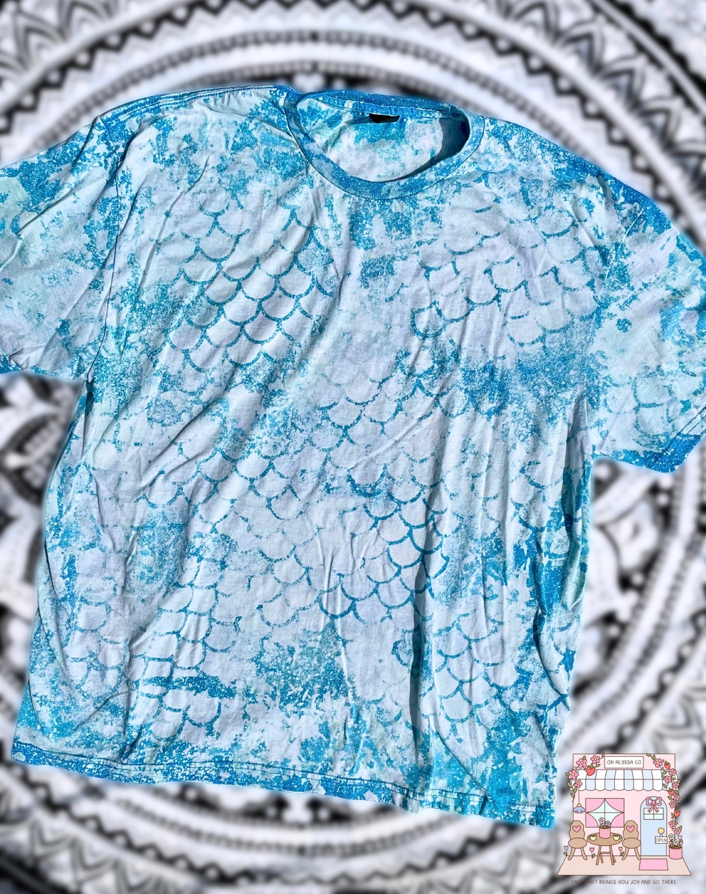X-LARGE blue Mermaid Splash