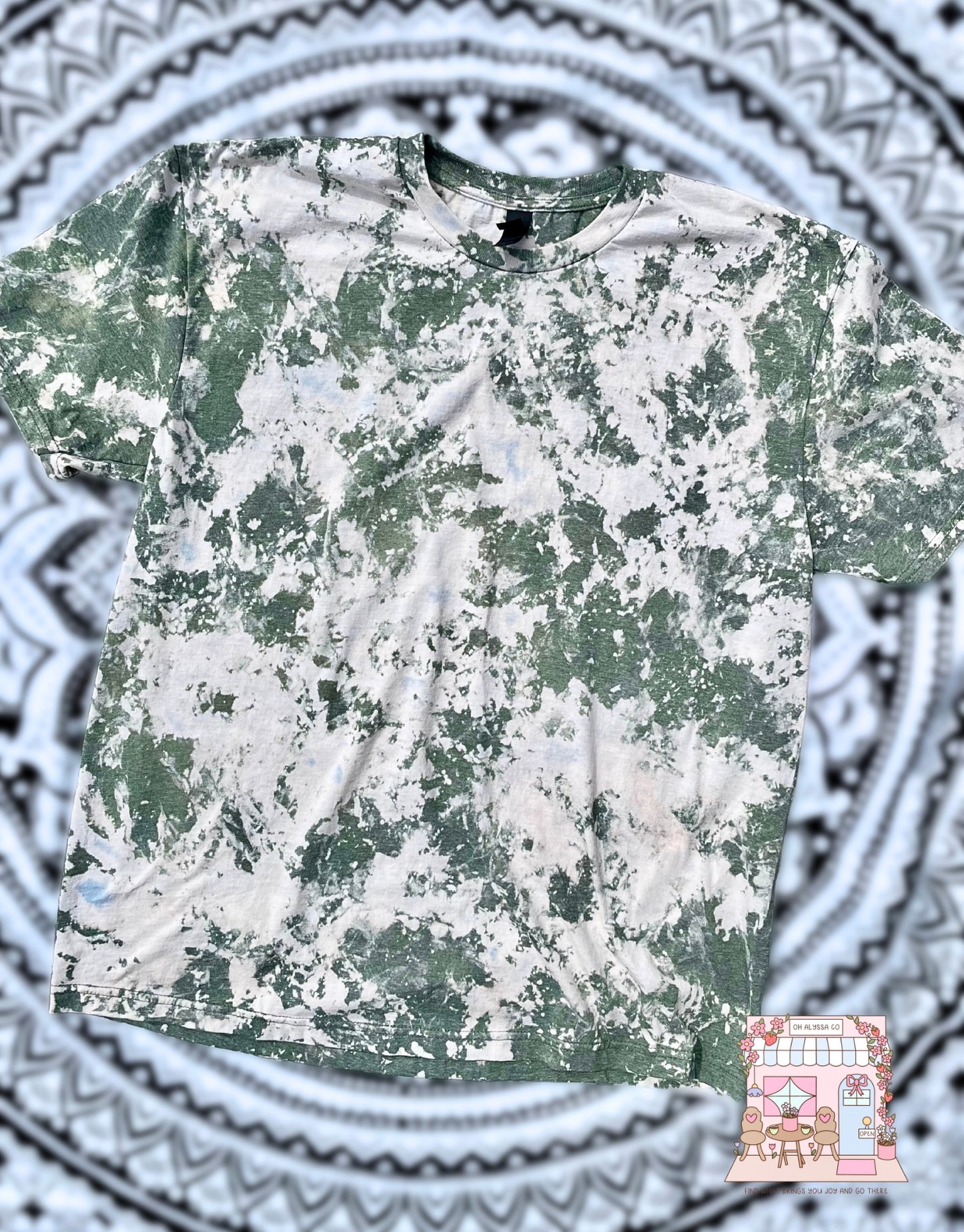X LARGE MILITARY GREEN SPLASH