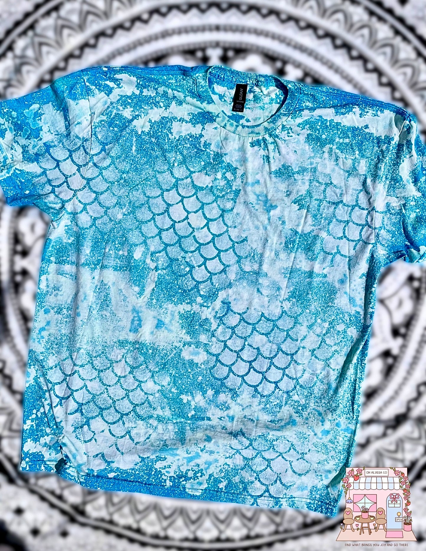 2X-LARGE blue Mermaid Splash
