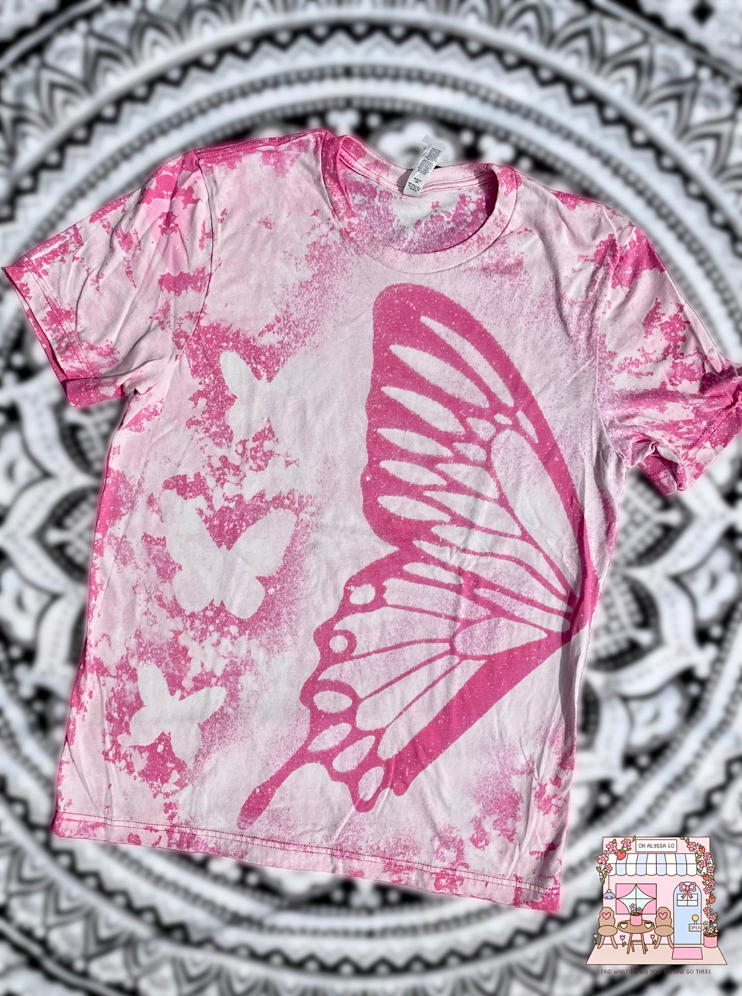 LARGE Pink Butterfly Splash 2.0