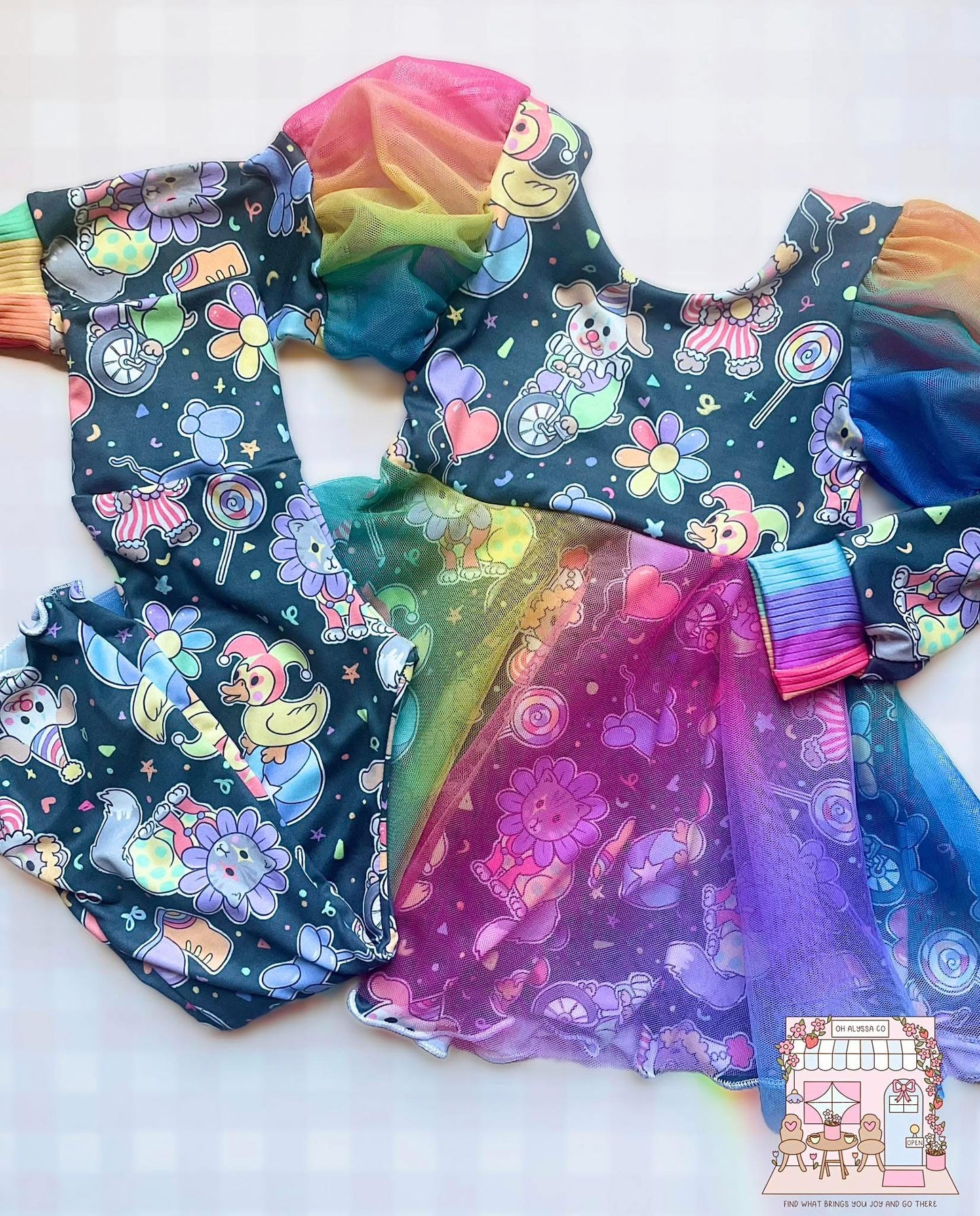 4T Circus Flare pants & OOAK peplum