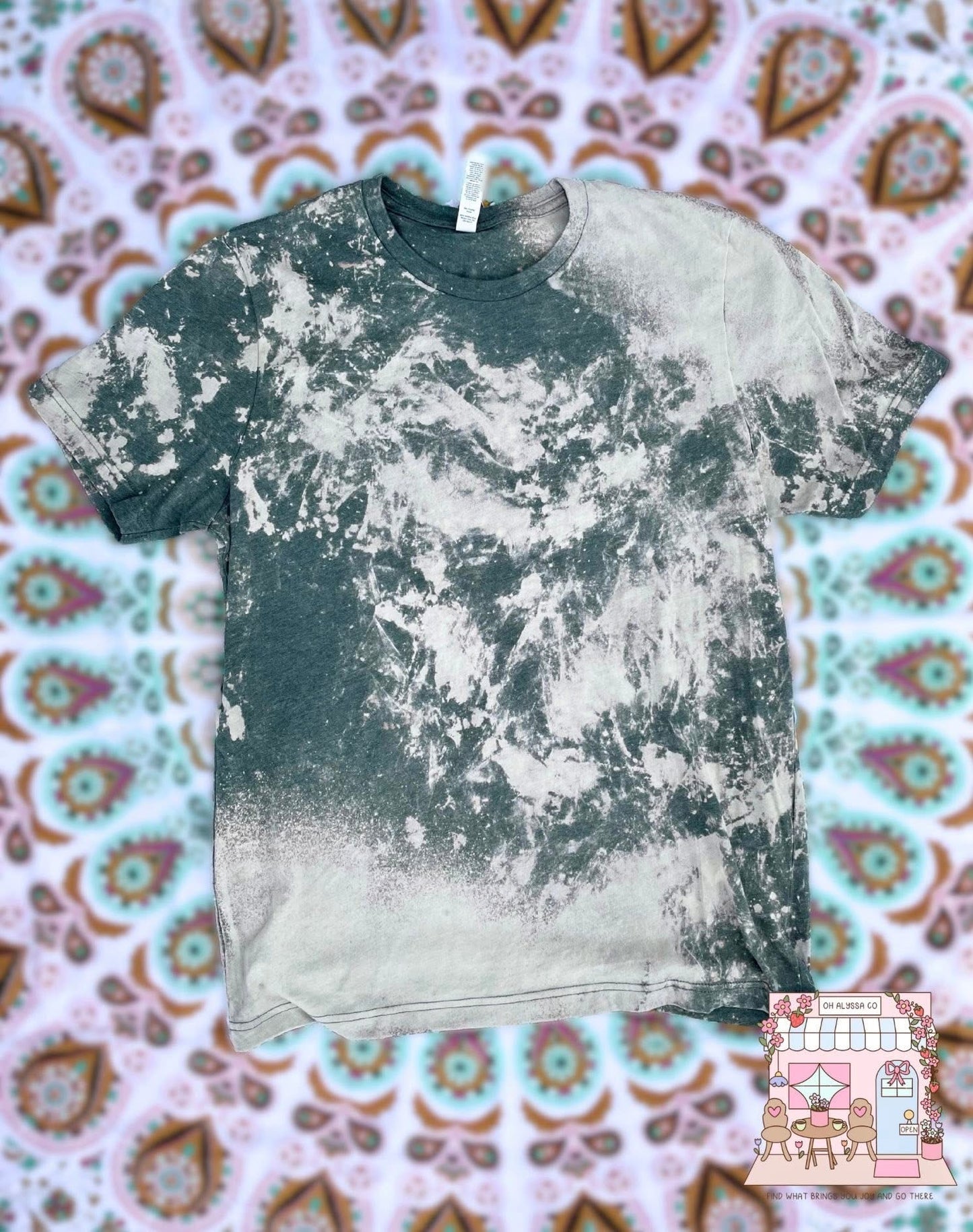 LARGE Dark green Splash