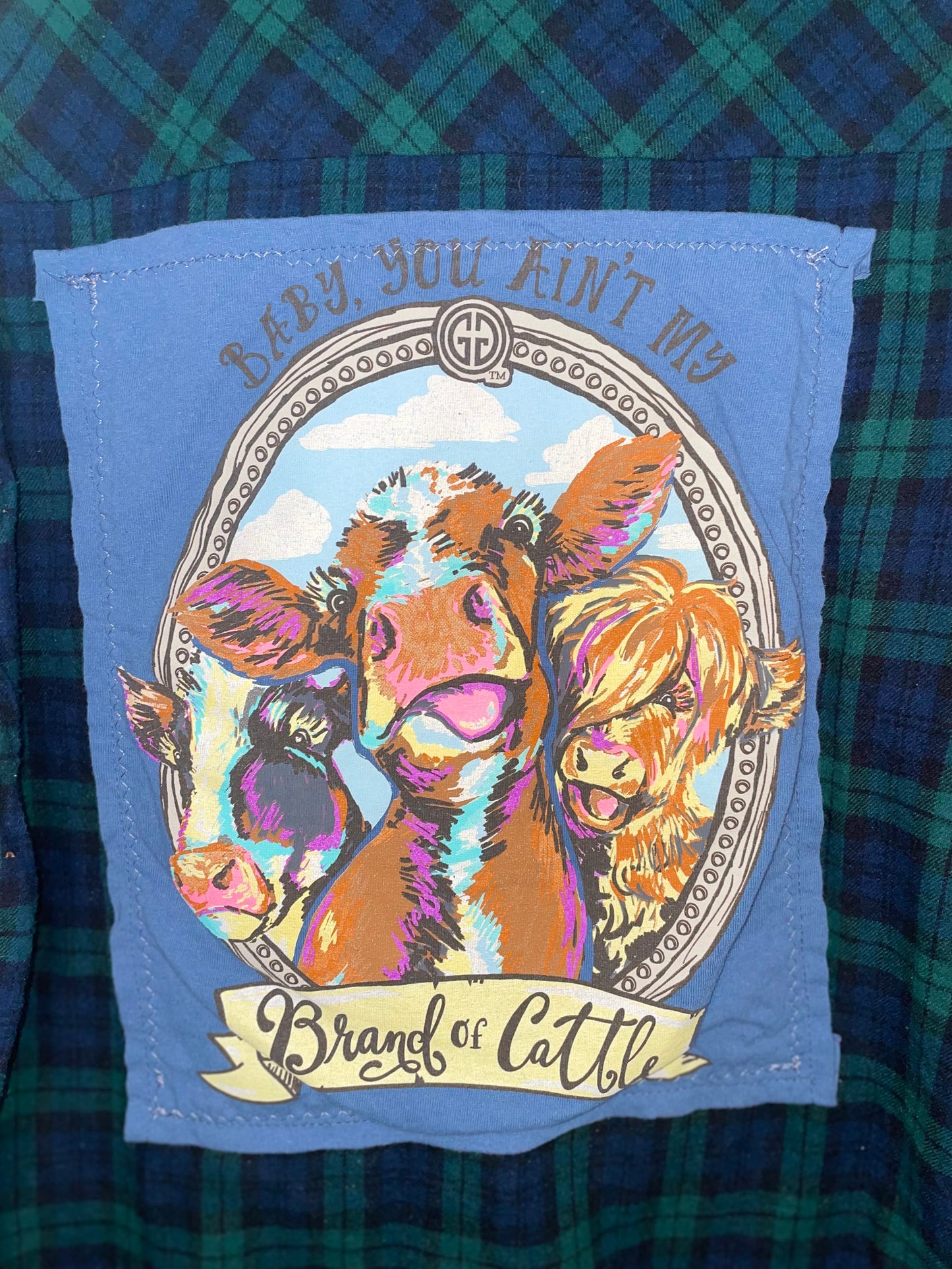 Cow Flannel UPCYLCE