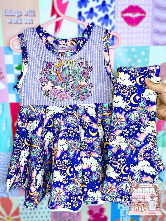 5T moth Peplum Biker set