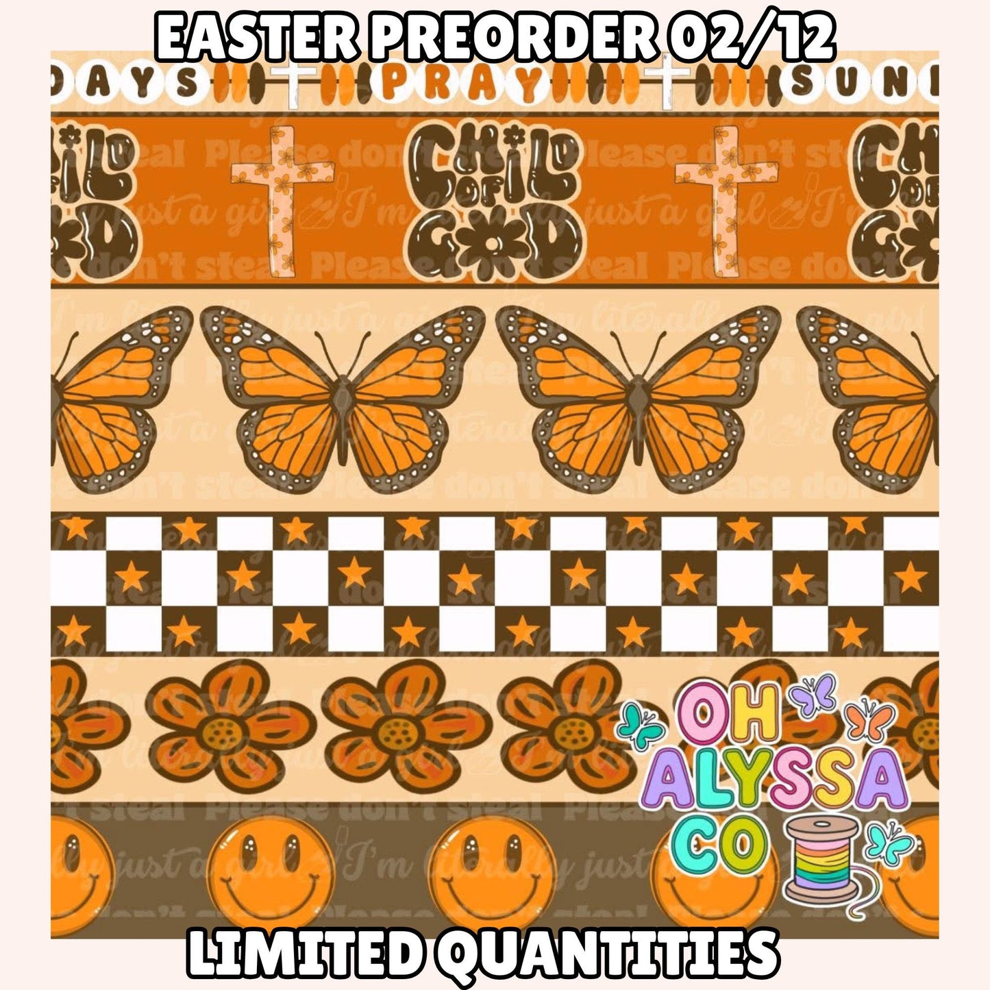 EASTER SALE (Add size to notes)