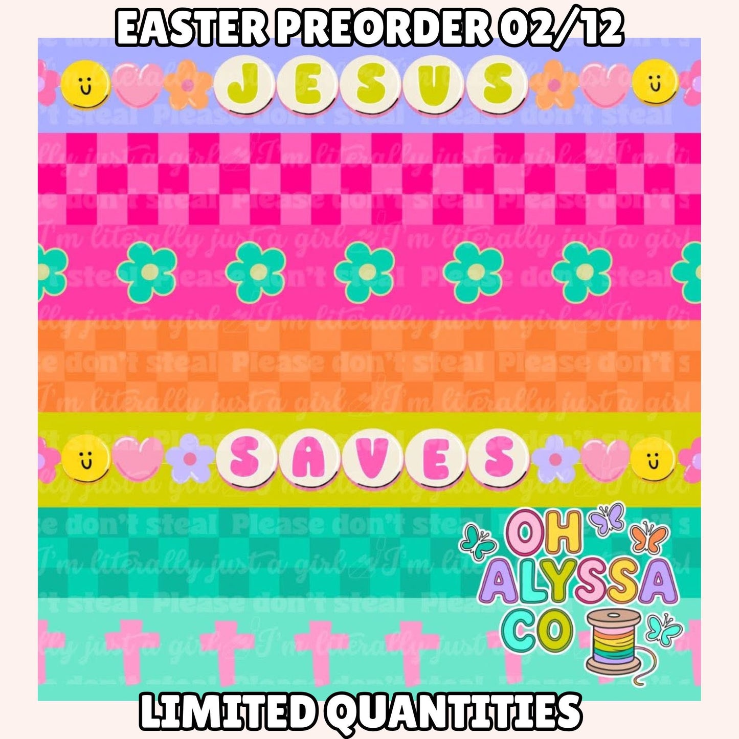 EASTER SALE (Add size to notes)