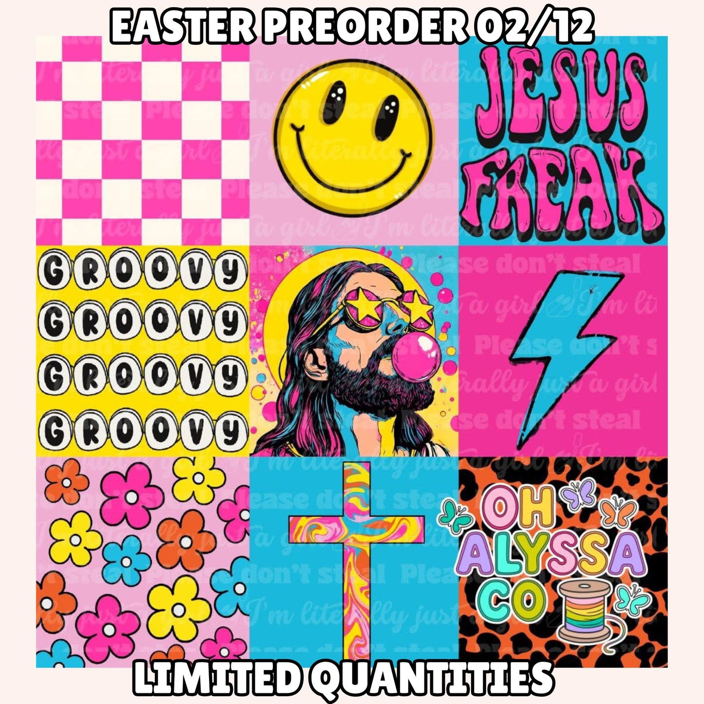 EASTER SALE (Add size to notes)