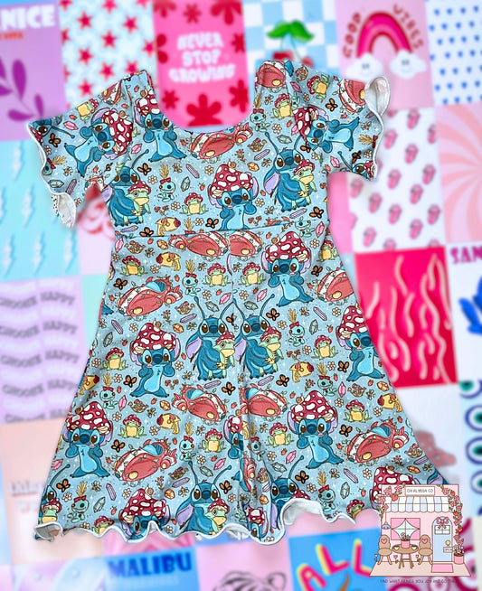 3T alien Petal Romper