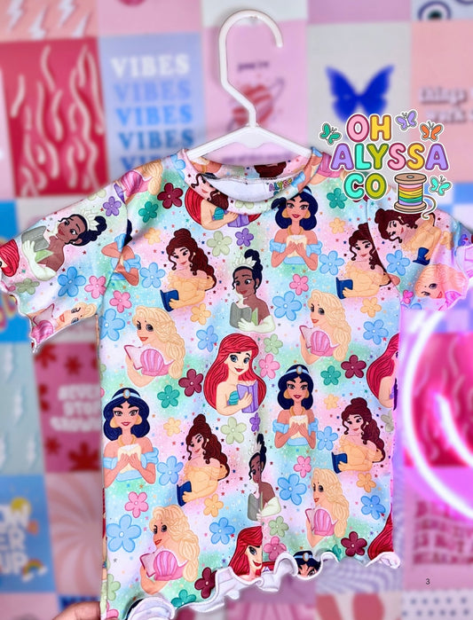 3T Princess Reading Basic Tee