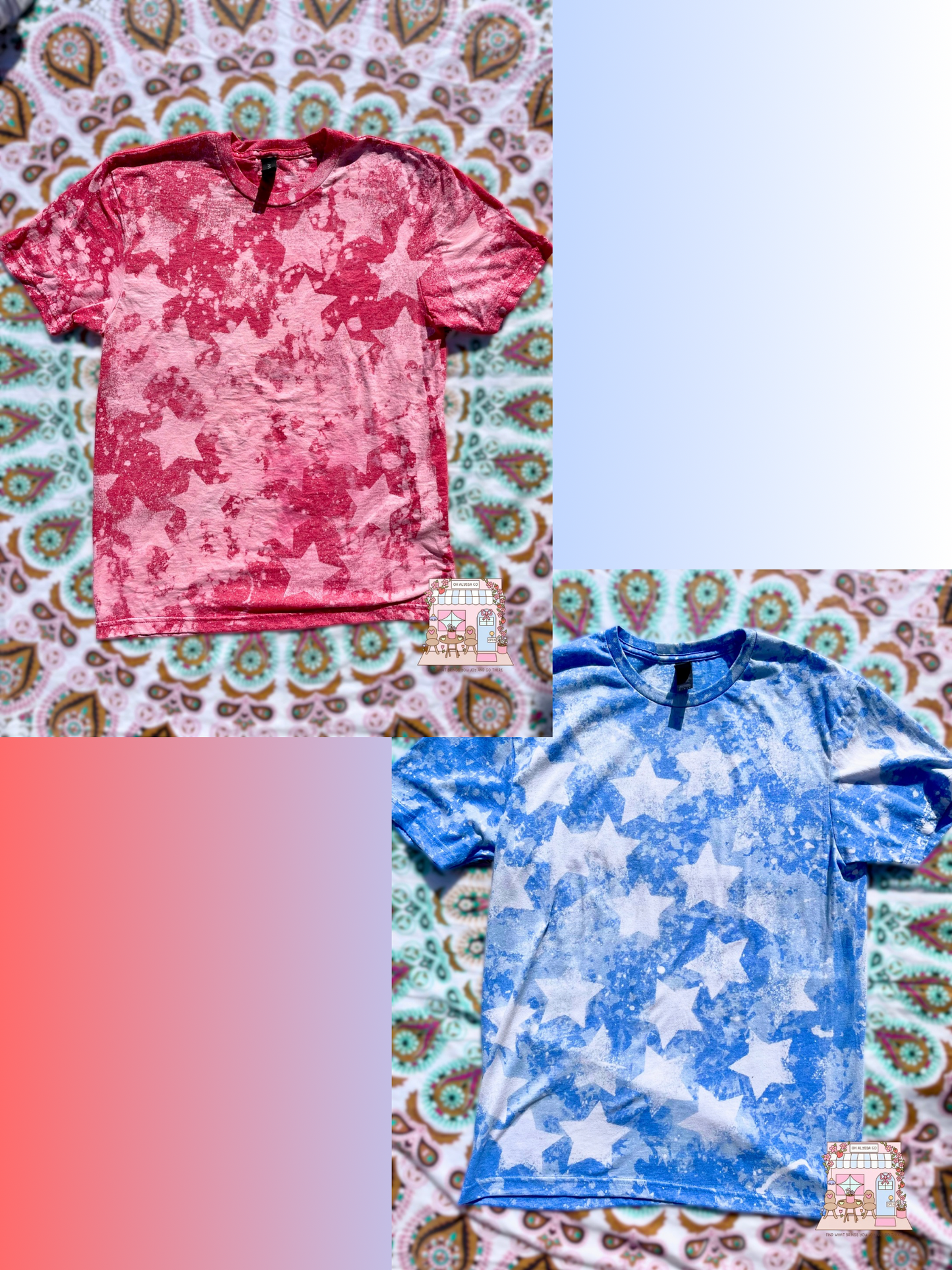 Red & blue Star Splash