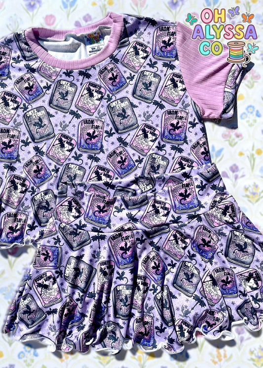 Med. Adult Skirted Bummies w Crop Everyday tee