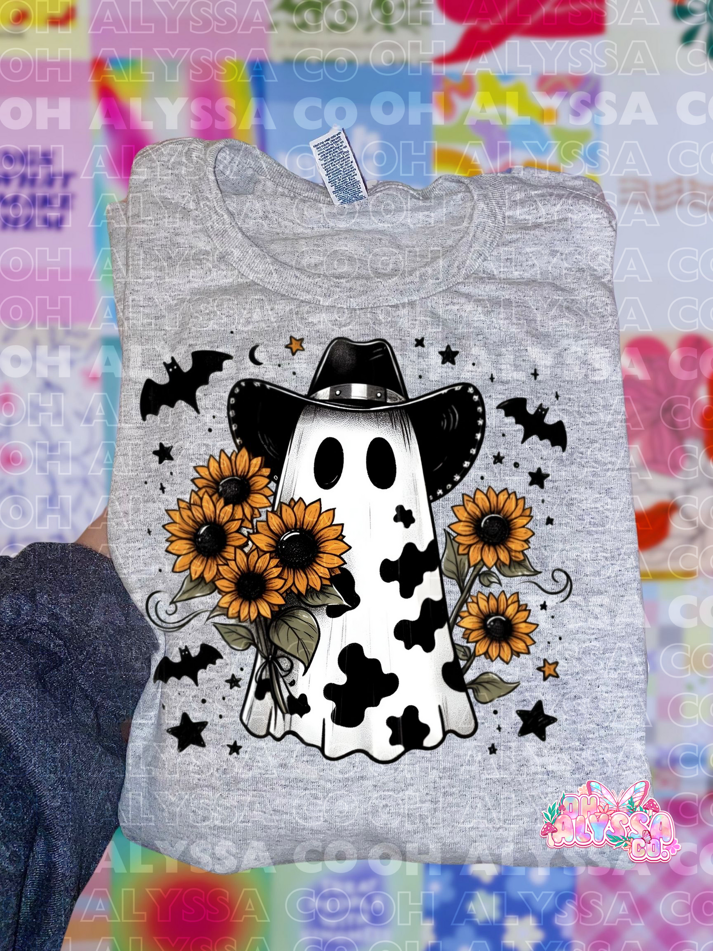 Cow ghost With Sunflowers