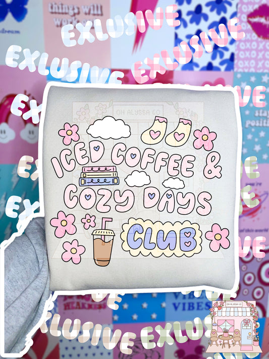 Iced coffee and cozy days club EXCLUSIVE